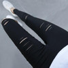 High Elastic Imitate Jeans Women Knee Skinny Pencil Pants Slim Ripped Jeans For Women Black Ripped Jeans High Elastic Imitate Jeans Women Knee Skinny Pencil Pants Slim Ripped Jeans For Women Black Ripped Jeans