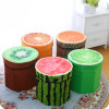 High capacity Folding Box Funny Fruit storage Box Stool Sundries Organizer Office Desk Home Storage Box Home Office Storage Box