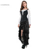 Charmian Women's Plus Size Victorian Gothic Steampunk Skirt Sexy Summer Party Black Ruffles Vintage High Waist High Low Skirt
