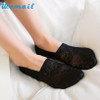 CharmDemon Women Summer Cotton Lace Antiskid Invisible Liner Low Cut Socks fe23