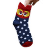 CHAMSGEND WillBeen 3D Animals Striped Cartoon Socks Women Owl Footprints Cotton Socks Floor Fashion Jan19