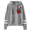 CHAMSGEND 2017 Hoodies Women Hoodies Winter Warm Women Hoodie Sweatshirts Womens Rose Embroidery Long Sleeve Hooded Sweatshirt