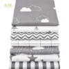 Chainho Twill Cotton Fabric,Patchwork Gray Tissue Cloth,DIY Sewing Quilting Fat Quarters Material For Baby&amp;Children,7pcs/lot