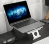Silver Aluminum Laptop Stand
