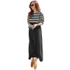 Nursing Maternity Dress Cotton Stripe Long Sleeve Breast Feeding Dresses For Pregnant Women Elegant Bottom Clothes Winter Autumn
