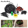 NuoNuoWell 2017 DIY Micro Drip Irrigation System Plant Potted Self Watering 25m Garden Hose Irrigation Kits