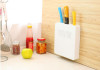 Hidden Wall tool holder knife block plastic storage rack holder shelf kitchen accessories tools knive stand for knives HO15987