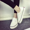 HEVXM 7-color 2017 spring and autumn new arrival women's fashion canvas shoes to help low student flat shoes white shoes