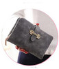 Herald Fashion Nubuck Leather Women Wallets Female Zipper Small Wallet Women Short Coin Purse Holders Retro Wallet and Purses