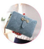 Herald Fashion Nubuck Leather Women Wallets Female Zipper Small Wallet Women Short Coin Purse Holders Retro Wallet and Purses