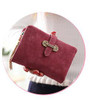Herald Fashion Nubuck Leather Women Wallets Female Zipper Small Wallet Women Short Coin Purse Holders Retro Wallet and Purses
