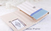 Hello Kitty Women Wallets Long Dull Polish PU Leather Wallet Female Double Zipper Clutch Coin Purse Ladies Wristlet Bolsas