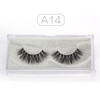 Genailish 3D Mink Eyelashes Upper Real Mink Lashes Soft Natural False Eyelashes 1 pair Handmade Fake Eye Lashes Extension-A13