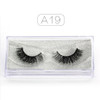 Genailish 3D Mink Eyelashes Upper Real Mink Lashes Soft Natural False Eyelashes 1 pair Handmade Fake Eye Lashes Extension-A13