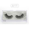 Genailish 3D Mink Eyelashes Upper Real Mink Lashes Soft Natural False Eyelashes 1 pair Handmade Fake Eye Lashes Extension-A13