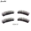 Genailish magnetic eyelashes 6D magnet lashes with double tiny magnets Natural False Eyelashes Handmade Eye Lashes Extension-24P