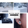 GemStoneKing 1.49 Ct Round Natural London Blue Topaz Women's Earrings Solid 925 Sterling Silver Stud Earrings with Jackets