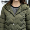 Geckoistail New Winter Fashion Women Jacket Parka Coats Hooded Down Cotton Thickr Warm Female Jackets Parka Outerwear T0611