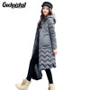 Geckoistail New Winter Fashion Women Jacket Parka Coats Hooded Down Cotton Thickr Warm Female Jackets Parka Outerwear T0611