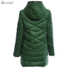 Gamiss Ultra Light Women's Winter Jacket Fashion Hooded Down Coat Plus Size 2XL Jackets 90% White Duck Down Slim Warm Long Coats
