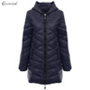 Gamiss Ultra Light Women's Winter Jacket Fashion Hooded Down Coat Plus Size 2XL Jackets 90% White Duck Down Slim Warm Long Coats