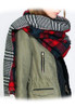 IMC Lady Women's Long Check Plaid Tartan Scarf Wraps Shawl Stole Warm Scarves Red