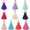 iEFiEL Kids Flower Girl Dress Vestido Wedding Princess Bridesmaid Party Vestido Pageant Ball Gown Floral Dress For Formal Party