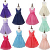 iEFiEL Kids Flower Girl Dress Vestido Wedding Princess Bridesmaid Party Vestido Pageant Ball Gown Floral Dress For Formal Party