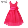 iEFiEL Kids Flower Girl Dress Vestido Wedding Princess Bridesmaid Party Vestido Pageant Ball Gown Floral Dress For Formal Party