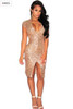 IDress 2017 New Style Summer Dress Women Sexy Club Dress Party Night Club Dress Vestido Robe Femme Party Black Gold Sequin Dress