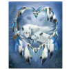 Icon Diamond Embroidery Wolf Dream Catcher 5D Cross Stitch Square Drill Diamond Painting DIY Wall Sticker Decoration Paintings