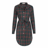 Fashion Women Blouses Long Sleeve Plaid Shirts Turn Down Collar Shirt Casual Ladies Tops Tunic Feminine Irregular Blouses LJ5932