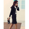 Fashion Women Blazer Slim Fit Short Jackets Long Sleeve Black White Blazer Casaco Feminino No Button Spring OL Style Clothes