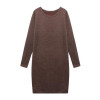 Fashion Winter Women Sweater Dress Women Clothes Ladies Long Sleeve Knitted Bodycon Stretch Party Casual Dress Black Gray