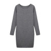 Fashion Winter Women Sweater Dress Women Clothes Ladies Long Sleeve Knitted Bodycon Stretch Party Casual Dress Black Gray