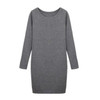 Fashion Winter Women Sweater Dress Women Clothes Ladies Long Sleeve Knitted Bodycon Stretch Party Casual Dress Black Gray