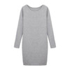 Fashion Winter Women Sweater Dress Women Clothes Ladies Long Sleeve Knitted Bodycon Stretch Party Casual Dress Black Gray