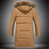 Fashion Winter Coat Men Warm Down Male Hooded Long Thickening White Duck Down Jacket Outwear Casual Solid Parkas