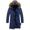 Fashion Winter Coat Men Warm Down Male Hooded Long Thickening White Duck Down Jacket Outwear Casual Solid Parkas