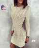 Fashion Winter 2016 Women Sweater Dress Women Clothes Ladies Long Sleeve Knitted Bodycon Stretch Brief Casual Dress Beige Gray