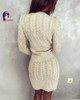 Fashion Winter 2016 Women Sweater Dress Women Clothes Ladies Long Sleeve Knitted Bodycon Stretch Brief Casual Dress Beige Gray