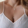 Fashion Trangle Pendant Long Chain Necklace Gold Color Pick Chain Choker Necklace Women Jewelry Free Shipping