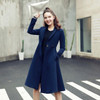 Qunitina 2017 New Fashion Trench Coat For Women Slim Long Style Full Sleeve Autumn Trench Coat Women