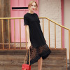 Quintina New Fashion Women Dress O-Neck Knee-Length Lady Dress Vestidos A-Line Summer Women Casual Dress