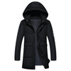 QUANBO Thick Winter Down Jacket 2017 New Men Warm Fashion Brand Clothing Long White duck down coat Hooded Casual Male Parkas