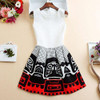 Quality Fashion Dress Print Vintage White Casual Ropa Vestidos De Festa Female Autumn Clothing Women Office Ladies Party Dresses
