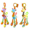 Quality deer plush toys bed baby mobile hanging baby rattles toy giraffe with bell ring infant teether Toys gift