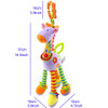 Quality deer plush toys bed baby mobile hanging baby rattles toy giraffe with bell ring infant teether Toys gift