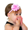 High Quality Cute Kids Headband Big Flowers Lace Newborn Elastic Hairbands Hair Accessories For Children Girls Headwear A279-2