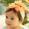 High Quality Cute Kids Headband Big Flowers Lace Newborn Elastic Hairbands Hair Accessories For Children Girls Headwear A279-2